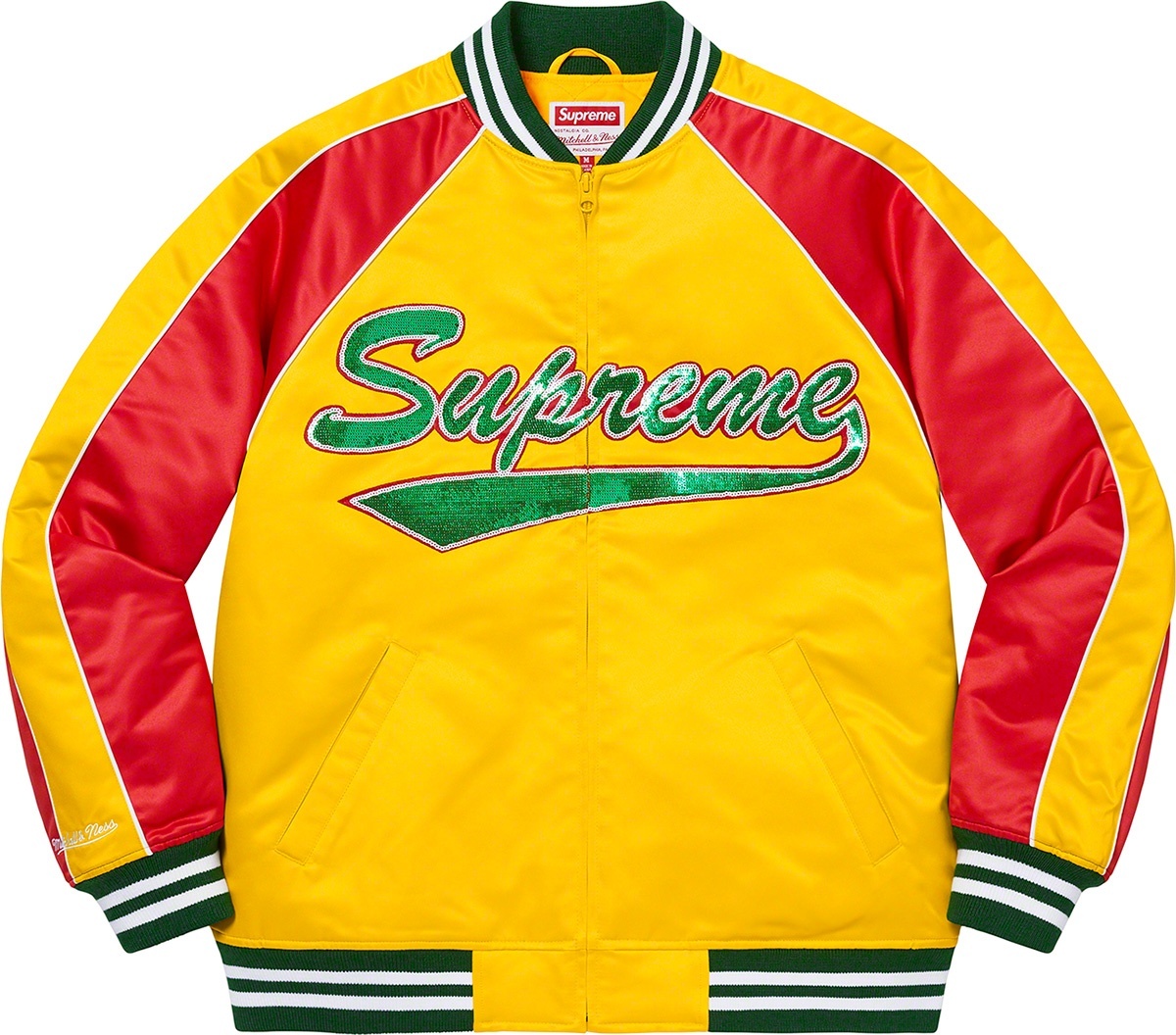 Supreme®/Mitchell & Ness® Sequin Logo Varsity Jacket view 5